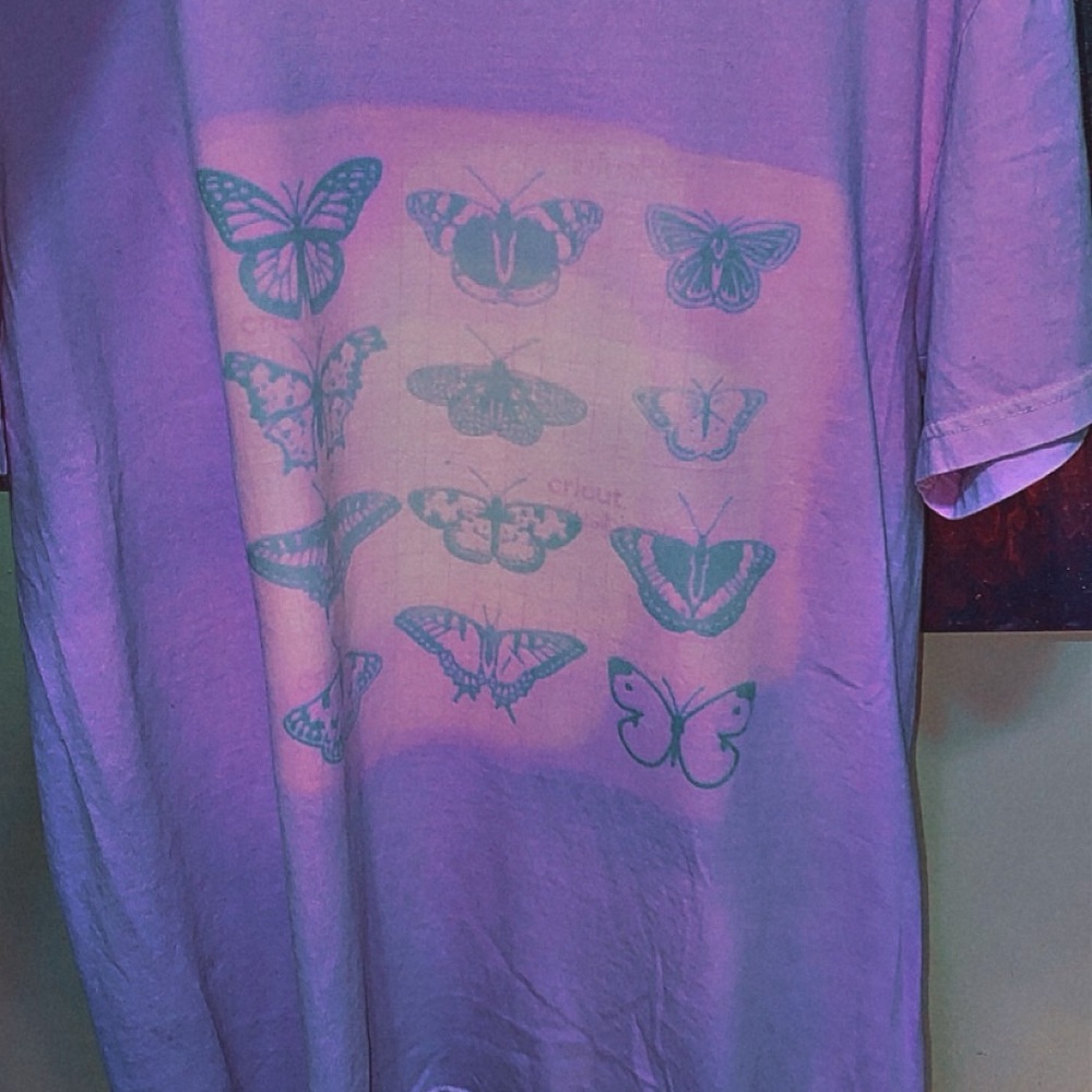 Purple Butterfly Graphic Tee